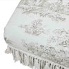 ジェニファーテイラー フットスツール トワルドジュイ柄 Toile de Jouy スツール おしゃれ スツール フランス雑貨