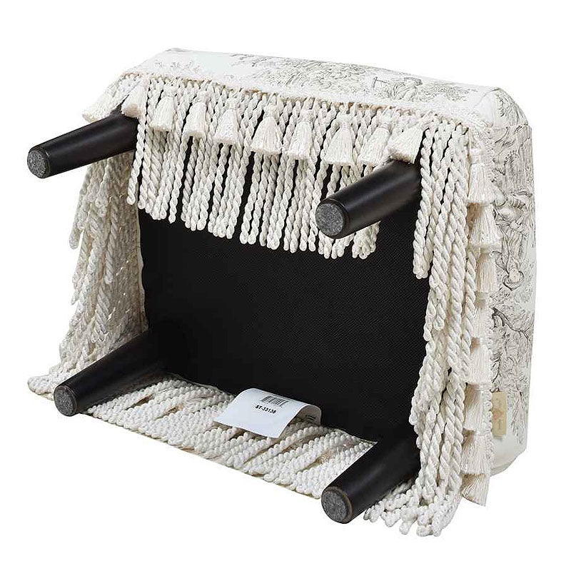 ジェニファーテイラー フットスツール トワルドジュイ柄 Toile de Jouy スツール おしゃれ スツール フランス雑貨