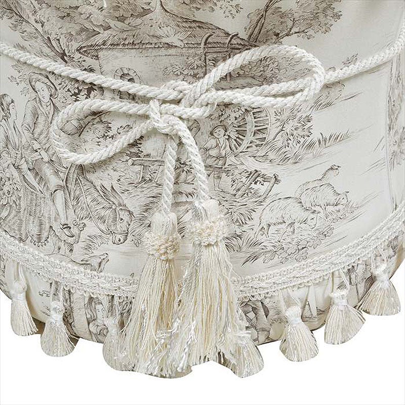 ジェニファーテイラー スツール ラウンド 丸 トワルドジュイ柄 Toile de Jouy スツール おしゃれ スツール フランス雑貨