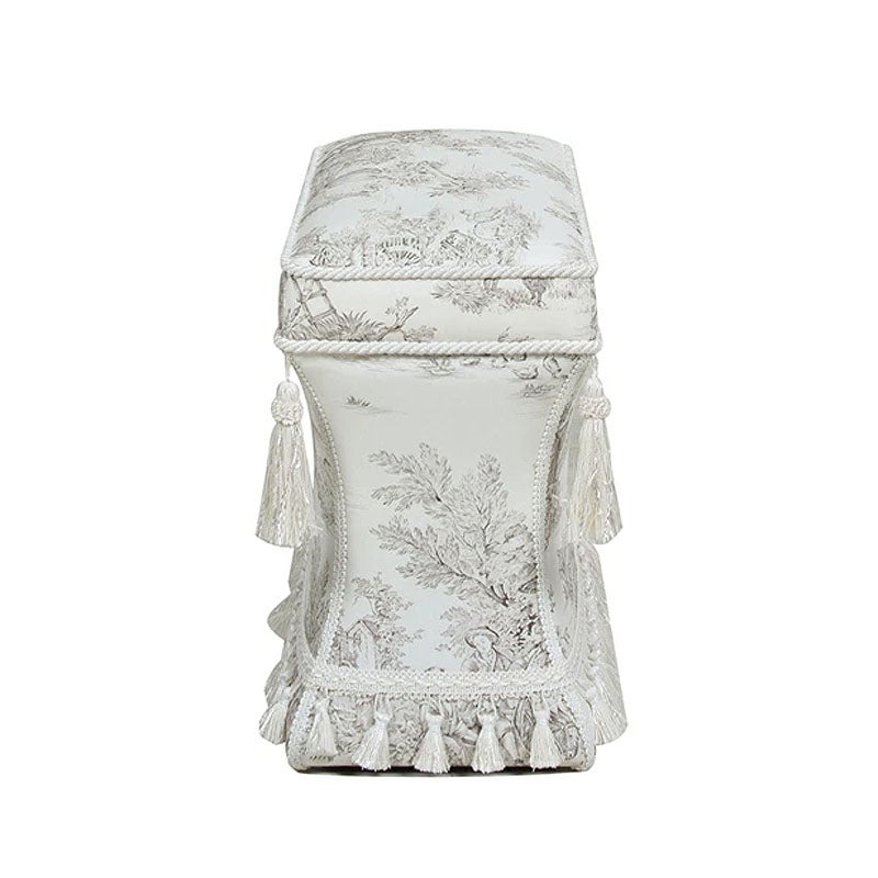 ジェニファーテイラー スツール 薄型 トワルドジュイ柄 Toile de Jouy スツール おしゃれ スツール フランス雑貨