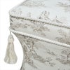 ジェニファーテイラー スツール 薄型 トワルドジュイ柄 Toile de Jouy スツール おしゃれ スツール フランス雑貨