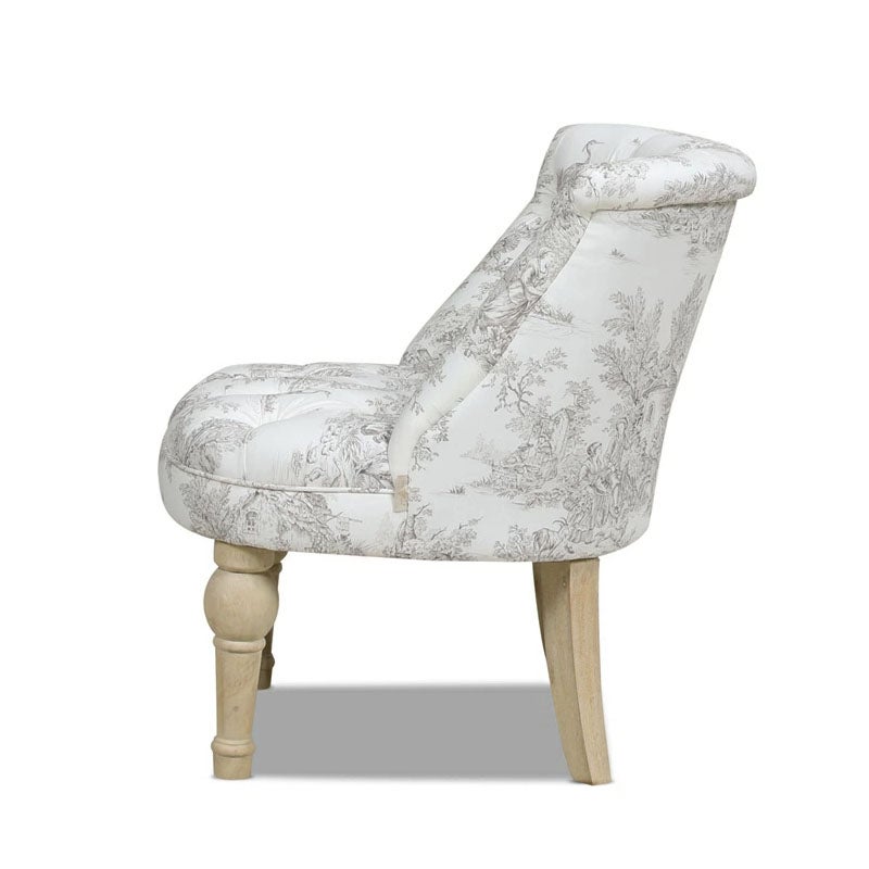 ジェニファーテイラー ラムズゲートチェア 1人掛けソファ トワルドジュイ柄 Toile de Jouy スツール おしゃれ スツール フランス雑貨