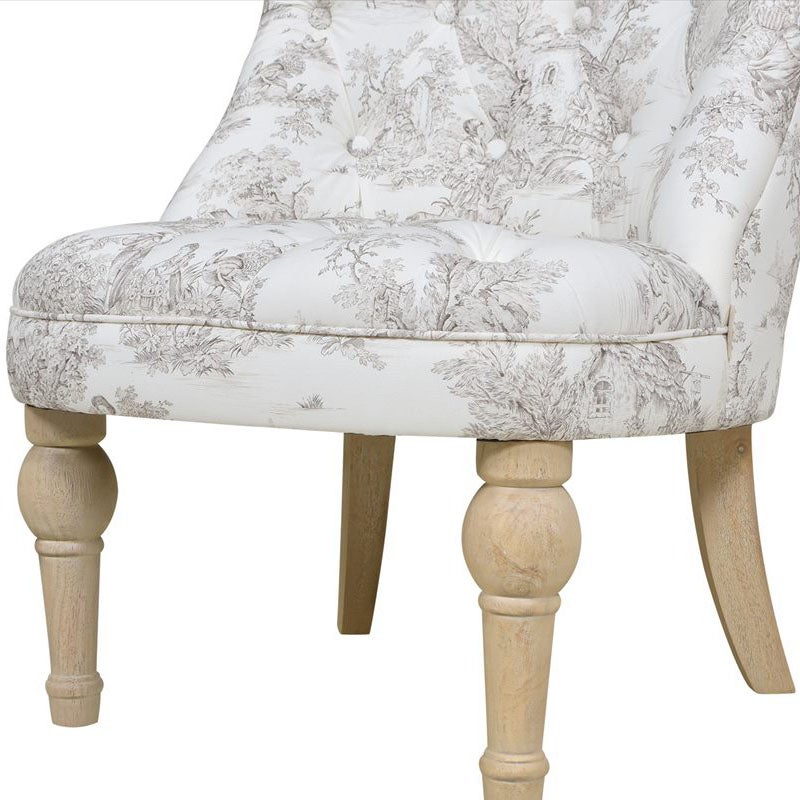 ジェニファーテイラー ラムズゲートチェア 1人掛けソファ トワルドジュイ柄 Toile de Jouy スツール おしゃれ スツール フランス雑貨