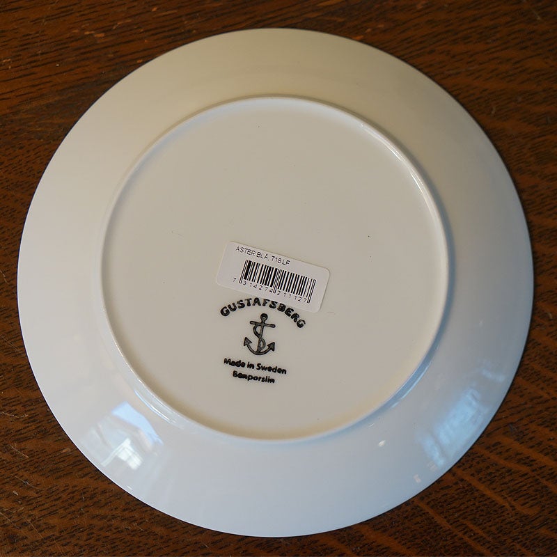 グスタフスベリ Gustavsberg ブルーアスター BLUE ASTER プレート 18cm 復刻版 スウェーデン製 プレート 皿 おしゃれ ミッドセンチュリー