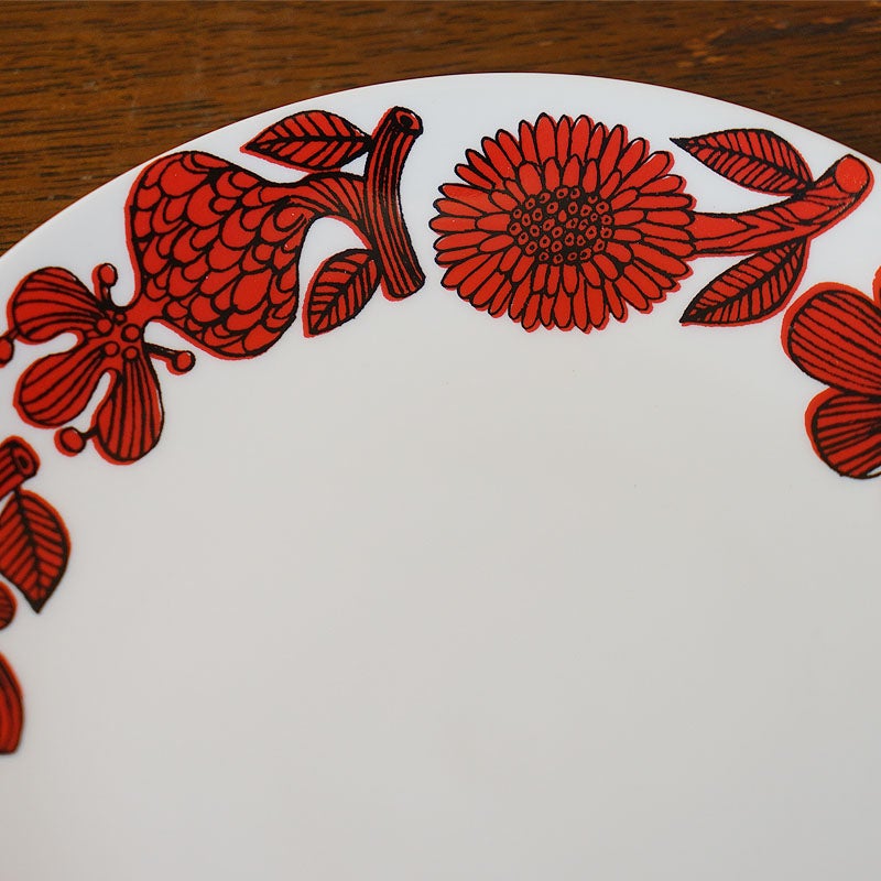 グスタフスベリ Gustavsberg レッドアスター RED ASTER プレート 22cm