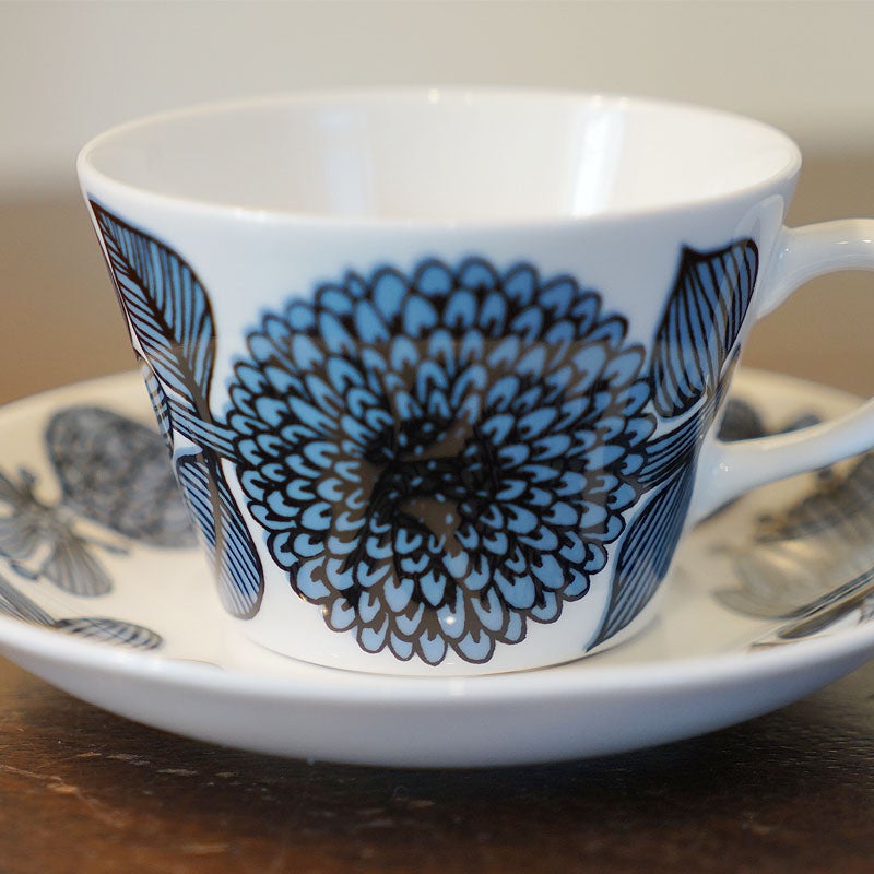 グスタフスベリ Gustavsberg ブルーアスター BLUE ASTER コーヒーカップ＆ソーサー 復刻版 スウェーデン製 プレート 皿 おしゃれ ミッドセンチュリー