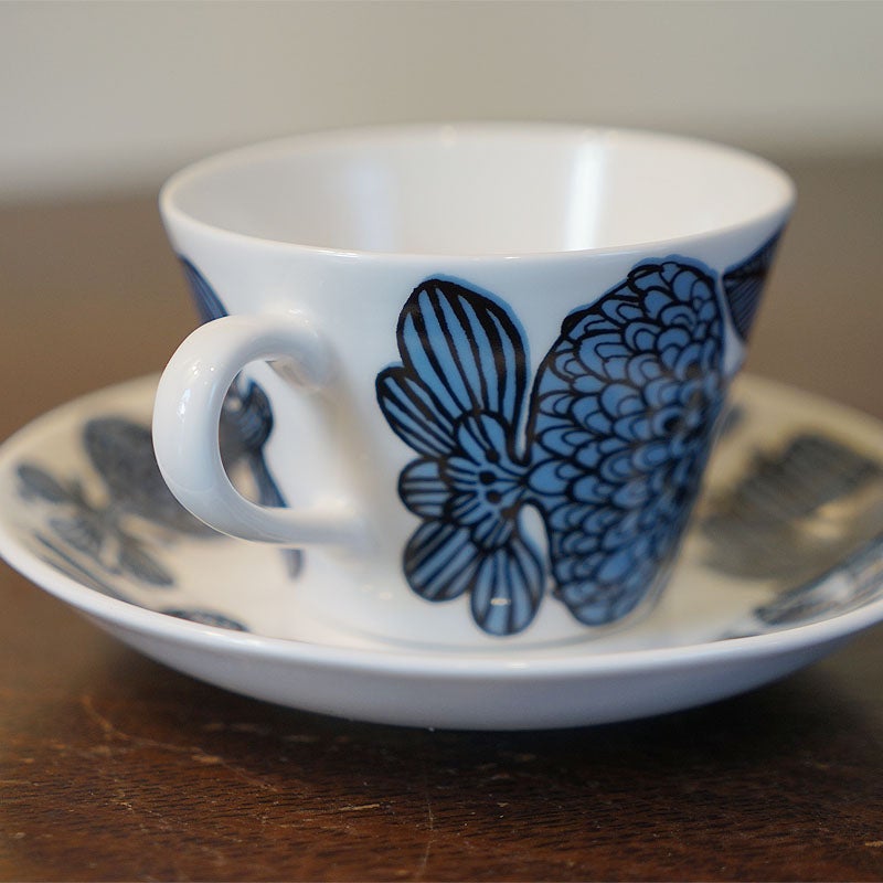 グスタフスベリ Gustavsberg ブルーアスター BLUE ASTER コーヒーカップ＆ソーサー 復刻版 スウェーデン製 プレート 皿 おしゃれ ミッドセンチュリー