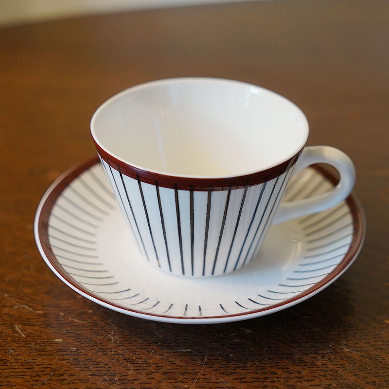 グスタフスベリ Gustavsberg スピサリブ Spisa Ribb コーヒーカップ＆ソーサー 復刻版 スウェーデン製 プレート 皿 おしゃれ ミッドセンチュリー