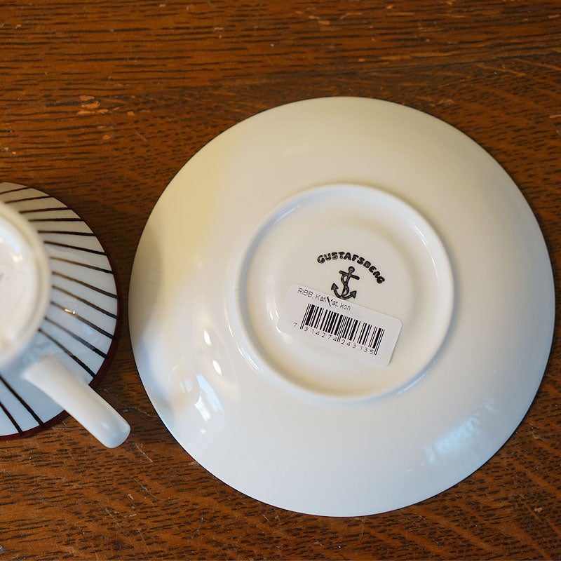 グスタフスベリ Gustavsberg スピサリブ Spisa Ribb コーヒーカップ＆ソーサー 復刻版 スウェーデン製 プレート 皿 おしゃれ ミッドセンチュリー