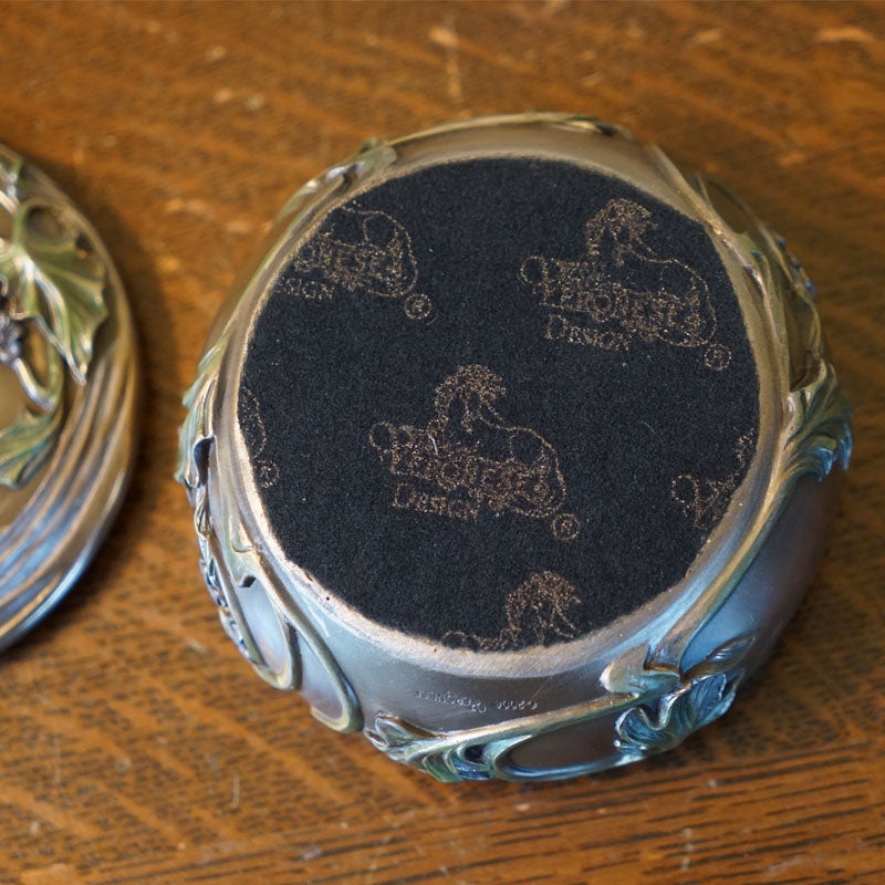 インテリア雑貨 小物入れ ジュエリーボックス アールヌーボー 置物 オブジェ 小物入れ 手彩色 ハンドペイント