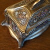 インテリア雑貨 小物入れ ジュエリーボックス アールヌーボー 長方形 置物 オブジェ 小物入れ 手彩色 ハンドペイント