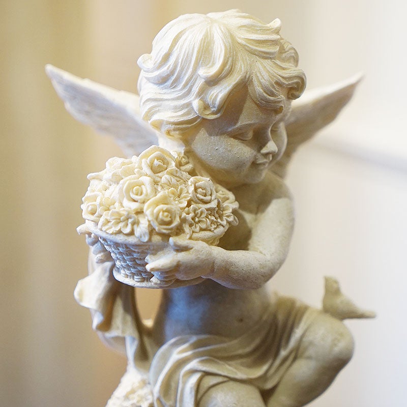 天使雑貨 小鳥エンジェル Aタイプ ローズ 天使 置物 可愛い天使 輸入雑貨 インテリア雑貨 輸入雑貨 おしゃれ 雑貨