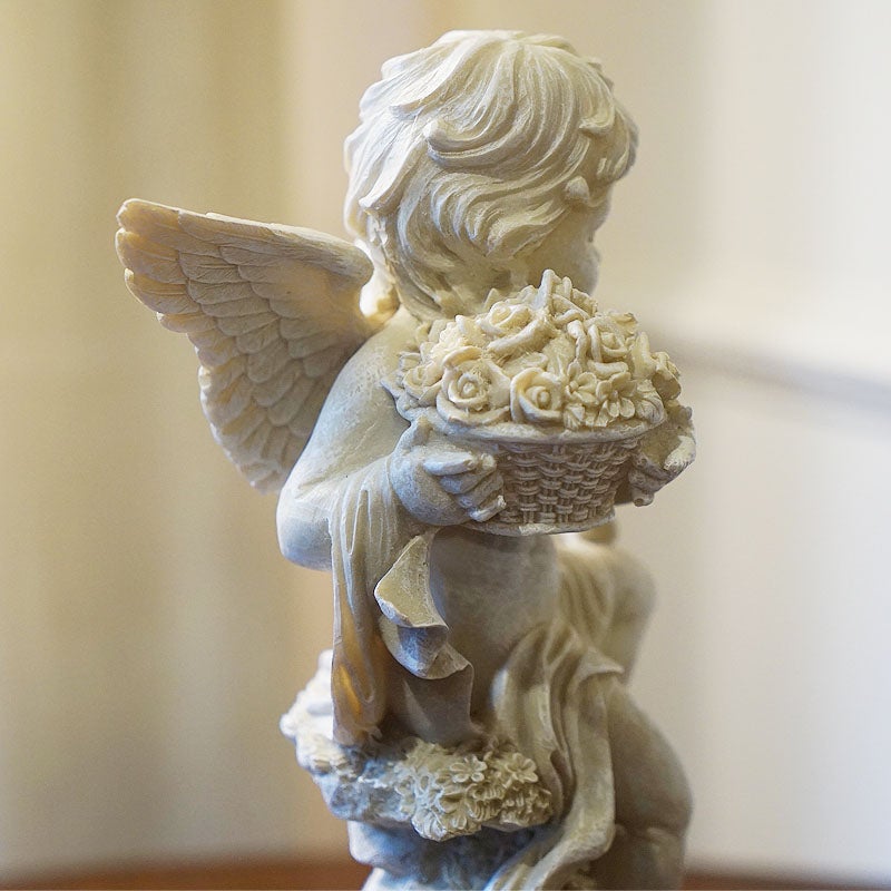 天使雑貨 小鳥エンジェル Aタイプ ローズ 天使 置物 可愛い天使 輸入雑貨 インテリア雑貨 輸入雑貨 おしゃれ 雑貨
