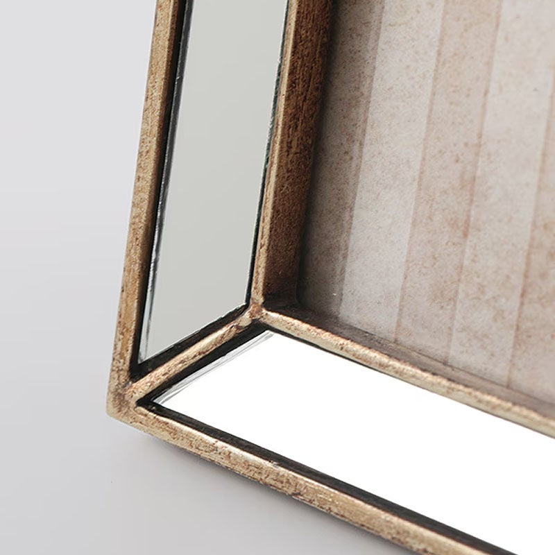 フォトフレーム 写真立て ミラー フォトフレーム Lサイズ 鏡枠 壁掛け可 卓上 写真立て