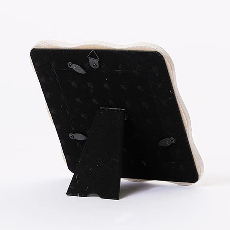 フォトフレーム 写真立て フラワー ウェーブスクエア フォトフレーム Sサイズ ホワイト 壁掛け可 メール便使用