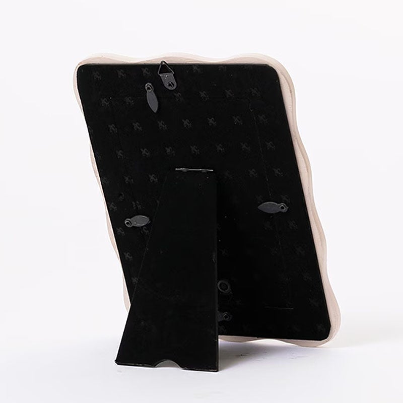 フォトフレーム 写真立て フラワー ウェーブスクエア フォトフレーム Lサイズ ピンク 壁掛け可 メール便使用