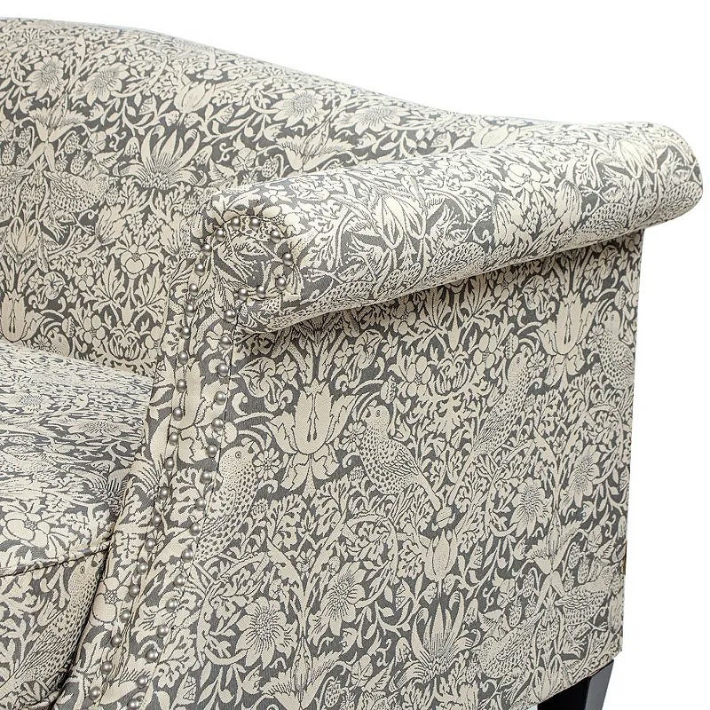 ジェニファーテイラー 3人掛けソファ 布 いちご泥棒柄 ピュアモリス風 Elaine エレイン モリス Morris