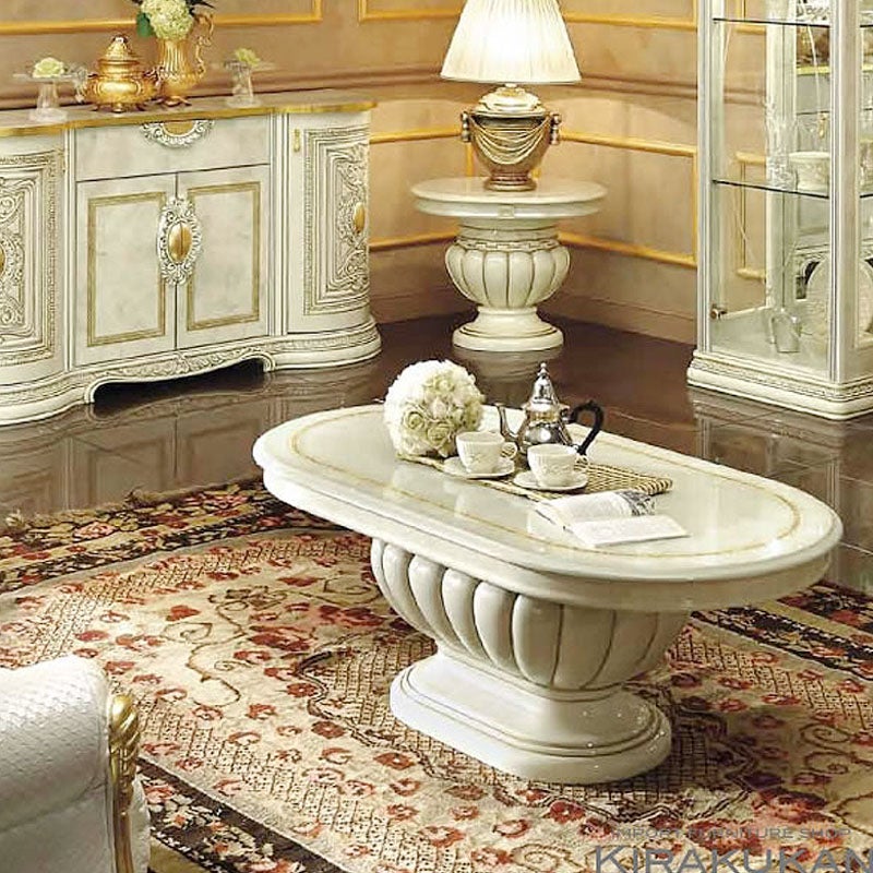 イタリア家具 LEONARD レオナルド センターテーブル おしゃれ 木製 アンティーク クラシック家具