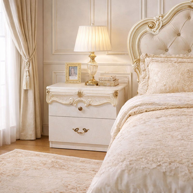 イタリア家具 CBIシリーズ ナイトテーブル おしゃれ 木製 アンティーク クラシック家具 ヨーロッパ家具