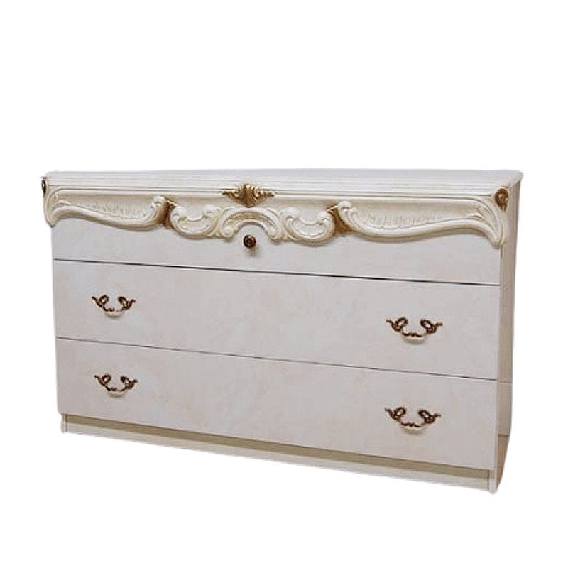 イタリア家具 CBIシリーズ 3段チェスト おしゃれ 木製 アンティーク クラシック家具 ヨーロッパ家具