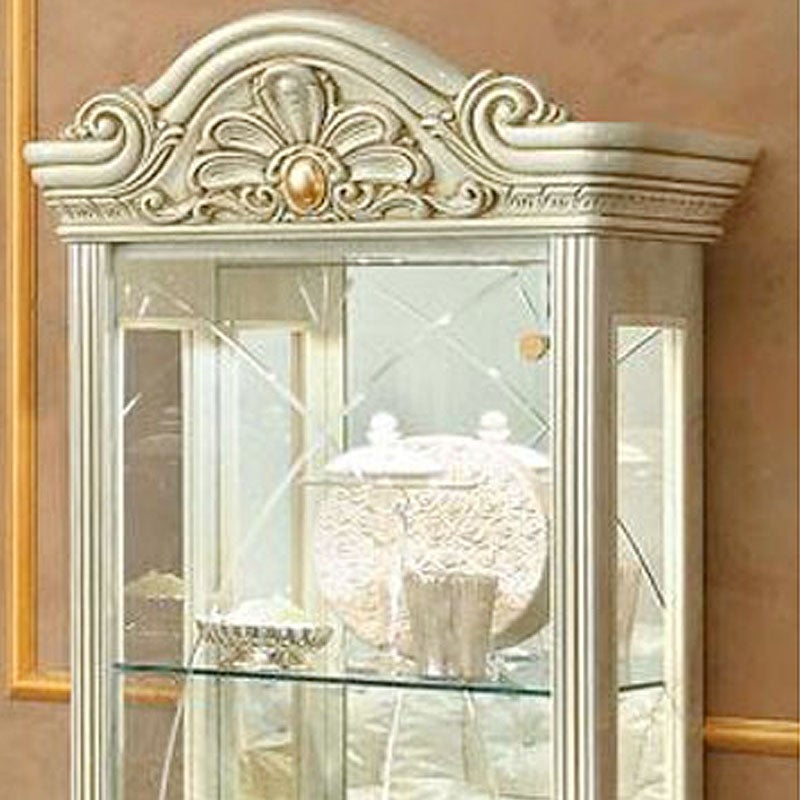 イタリア家具 LEONARD レオナルド キャビネット 白 飾り棚 家具 キャビネット 木製 アンティーク クラシック家具