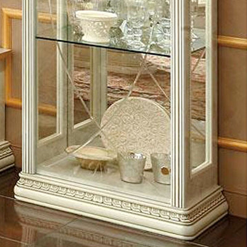 イタリア家具 LEONARD レオナルド キャビネット 白 飾り棚 家具 キャビネット 木製 アンティーク クラシック家具