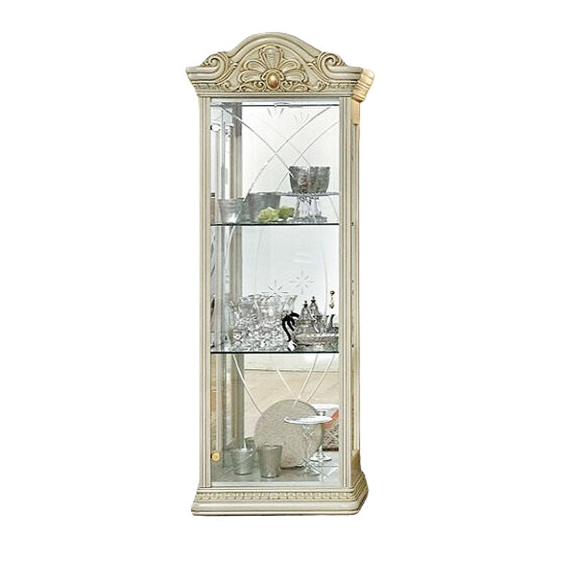 イタリア家具 LEONARD レオナルド 2ドア キャビネット 白 飾り棚 家具