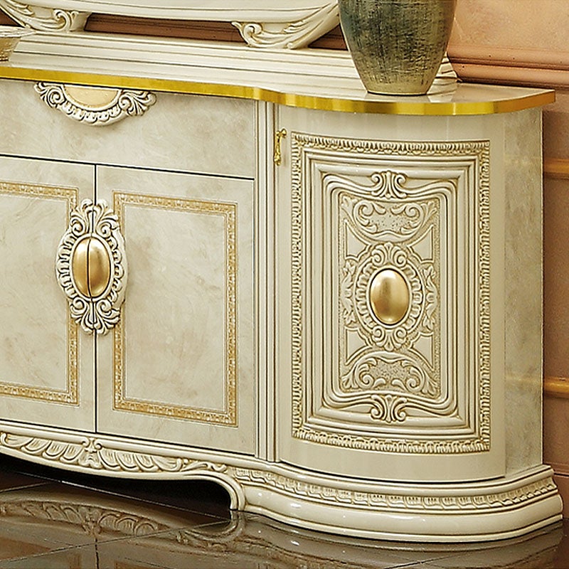 イタリア家具 LEONARD レオナルド サイドボード ホワイト 174cm 白家具 サイドボード アンティーク