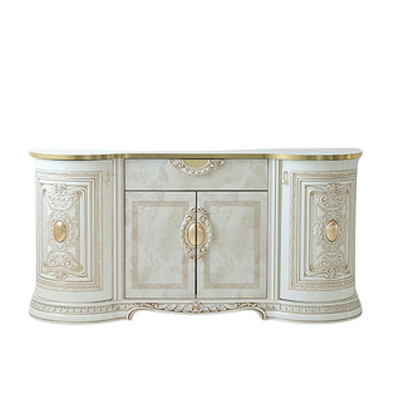 イタリア家具 LEONARD レオナルド サイドボード ホワイト 174cm 白家具 サイドボード アンティーク