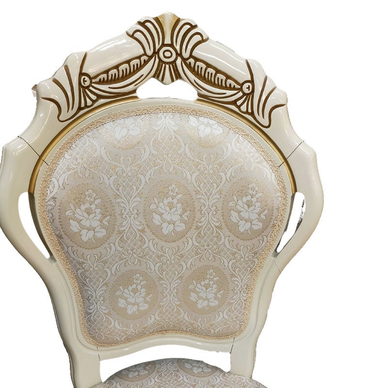 イタリア家具 LEONARD レオナルド ダイニングアームチェア 木製 布張り ファブリック 白家具