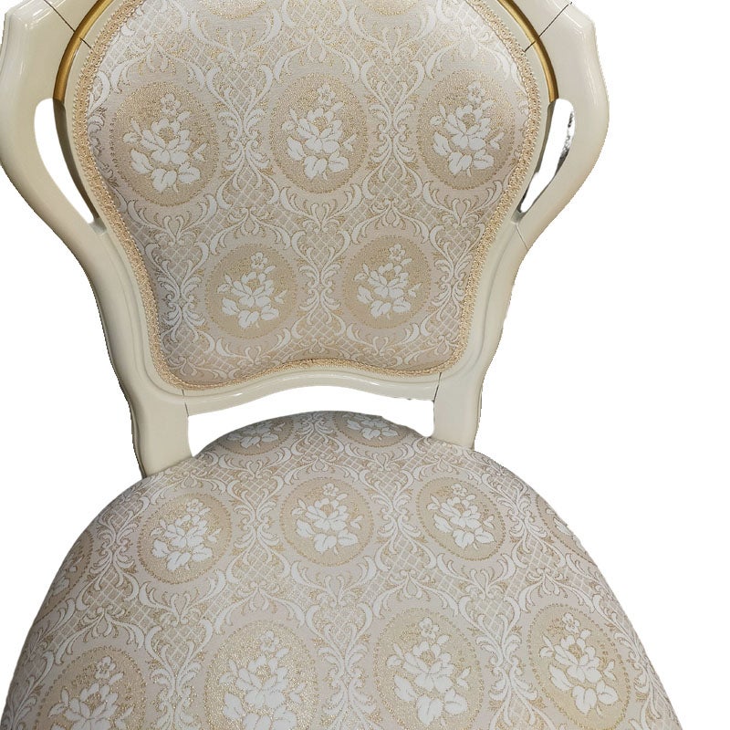 イタリア家具 LEONARD レオナルド ダイニングアームチェア 木製 布張り ファブリック 白家具