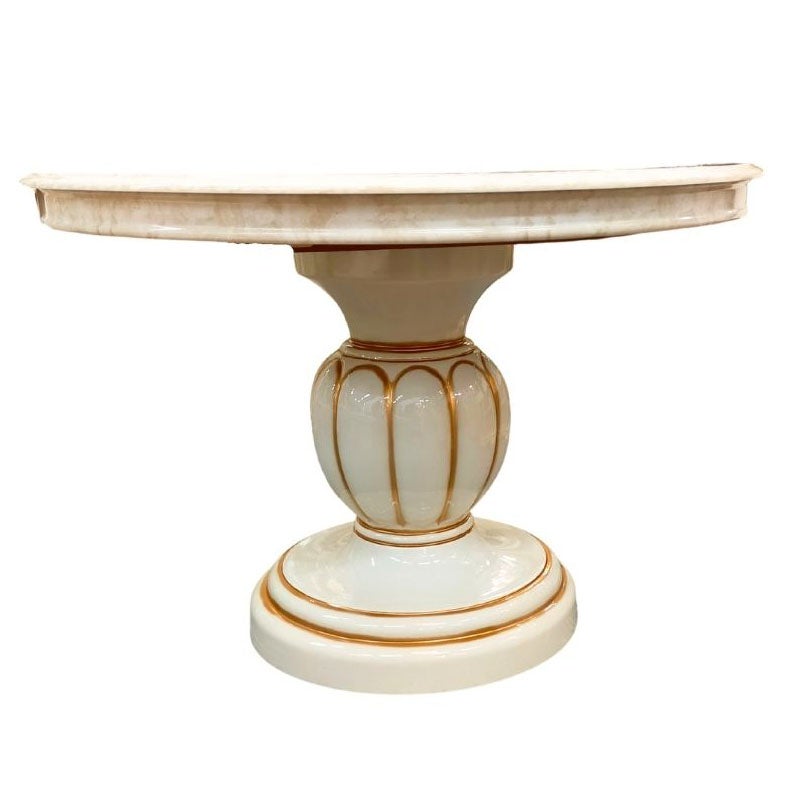 イタリア家具 LEONARD レオナルド ダイニング5点セット テーブル110 伸長式 白家具