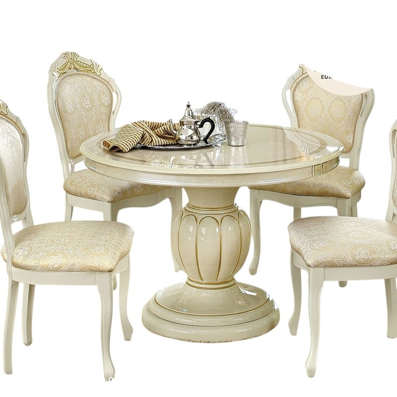 イタリア家具 LEONARD レオナルド ダイニング5点セット テーブル110 伸長式 白家具