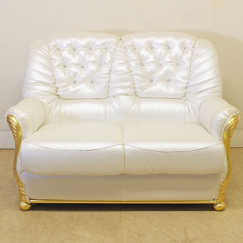 イタリア家具 LEONARD レオナルド 2人掛けソファー おしゃれ 木製 アンティーク クラシック家具