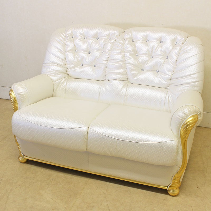 イタリア家具 LEONARD レオナルド 2人掛けソファー おしゃれ 木製 アンティーク クラシック家具