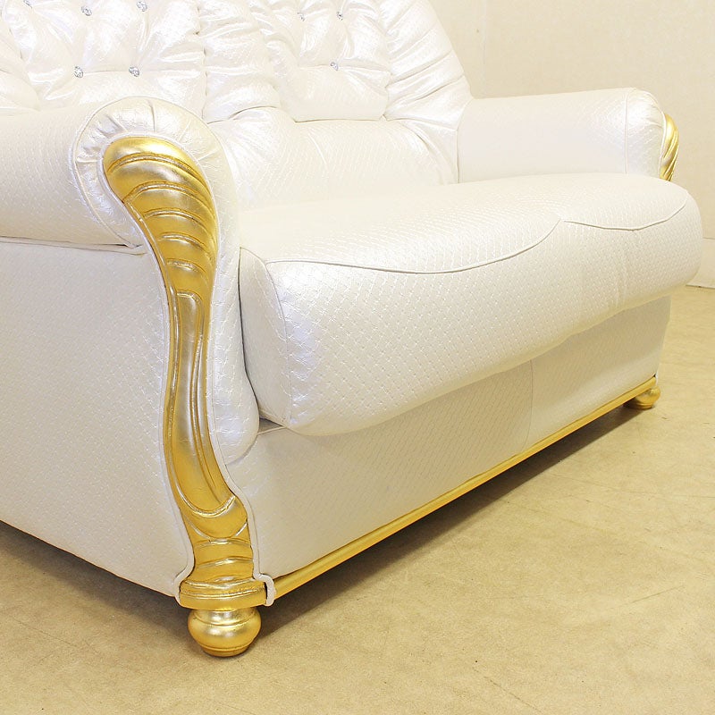 イタリア家具 LEONARD レオナルド 2人掛けソファー おしゃれ 木製 アンティーク クラシック家具