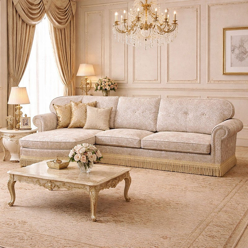 イタリア家具 SOFAシリーズ コーナーソファー 左角 おしゃれ 木製 アンティーク クラシック家具 ヨーロッパ家具