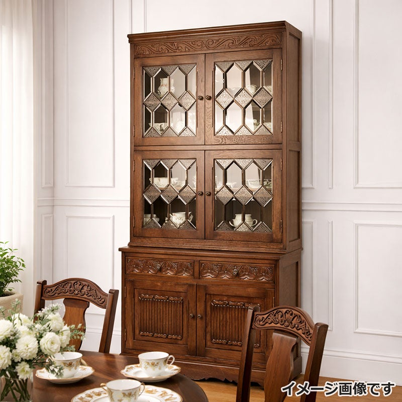 ダイニングボード カップボード 幅90 食器棚 キッチンボード おしゃれ 収納家具 リプロダクト家具 アンティーク家具  英国家具