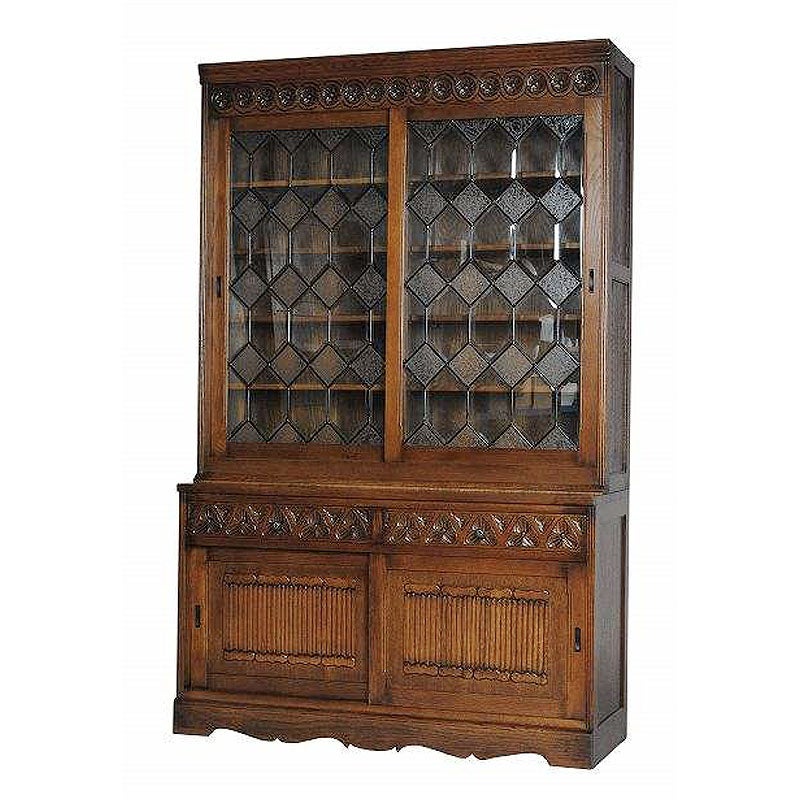 ダイニングボード カップボード 幅120cm 食器棚 キッチンボード おしゃれ 収納家具 リプロダクト家具 アンティーク家具  英国家具