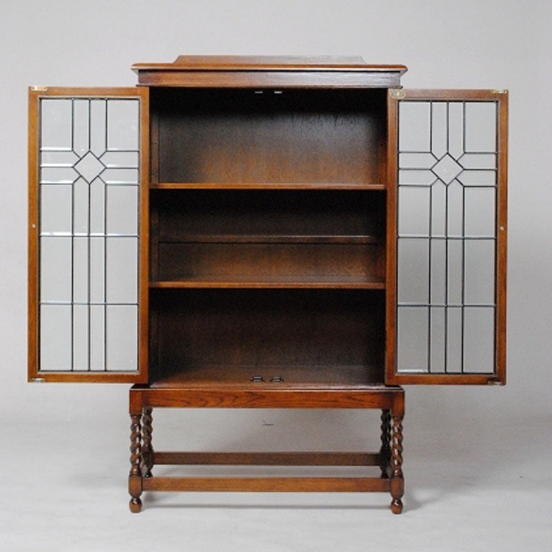 アンティーク ブックケース カップボード 幅80cm 本棚 飾り棚 おしゃれ 収納家具 リプロダクト家具 アンティーク家具