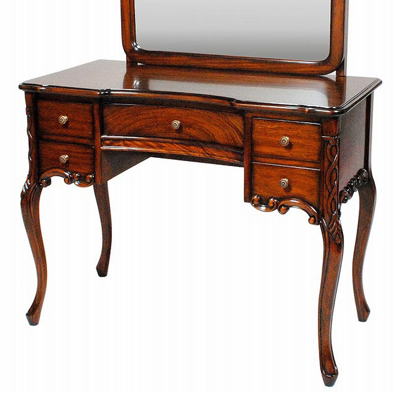 ドレッサー デスク 1面鏡 木製 Malina Cassili マリナカッシーリ マホガニー材 アンティーク家具 おしゃれ 家具