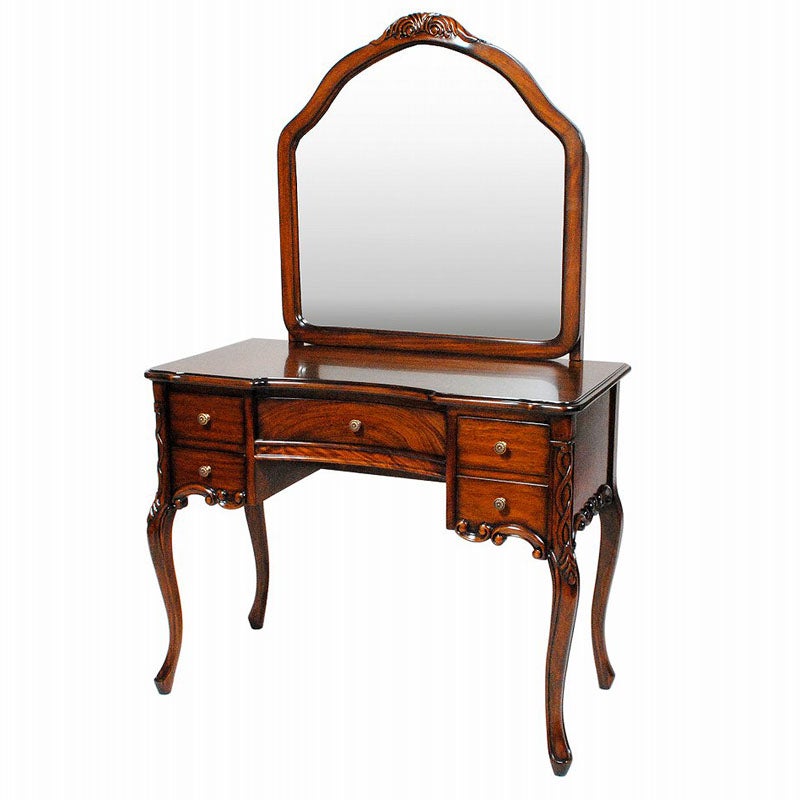 ドレッサー デスク 1面鏡 木製 Malina Cassili マリナカッシーリ マホガニー材 アンティーク家具 おしゃれ 家具