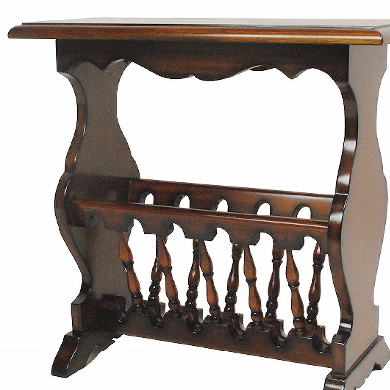 マガジンラック 木製 Malina Cassili マリナカッシーリ マホガニー材 アンティーク家具 おしゃれ 家具