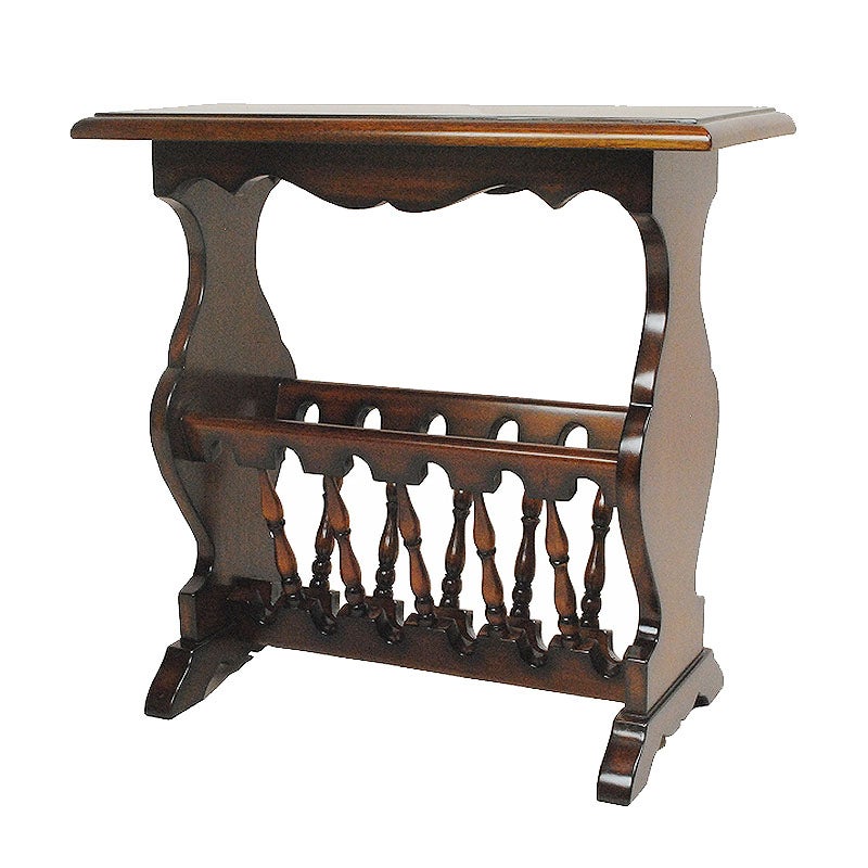 マガジンラック 木製 Malina Cassili マリナカッシーリ マホガニー材 アンティーク家具 おしゃれ 家具