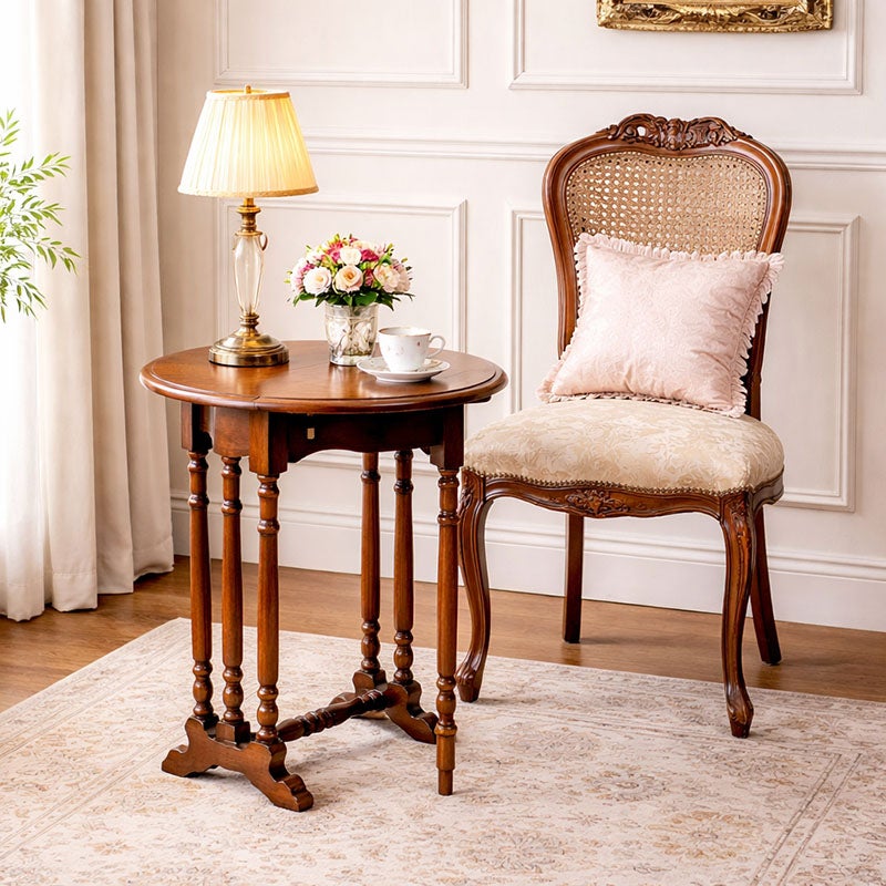 フラップ コーヒーテーブル 木製 伸長式 Malina Cassili マリナカッシーリ マホガニー材 アンティーク家具 おしゃれ 家具