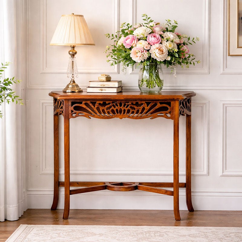 コンソールテーブル 80 アンティーク 玄関 マホガニー材 アンティーク家具 おしゃれ 家具