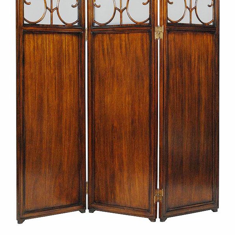 3連スクリーン アンティーク マホガニー材 アンティーク家具 おしゃれ 家具