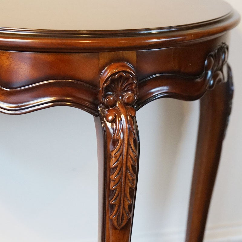 コンソールテーブル アンティーク 幅50 半円 Sサイズ マホガニー家具 猫脚 コンソールテーブル 玄関 花台