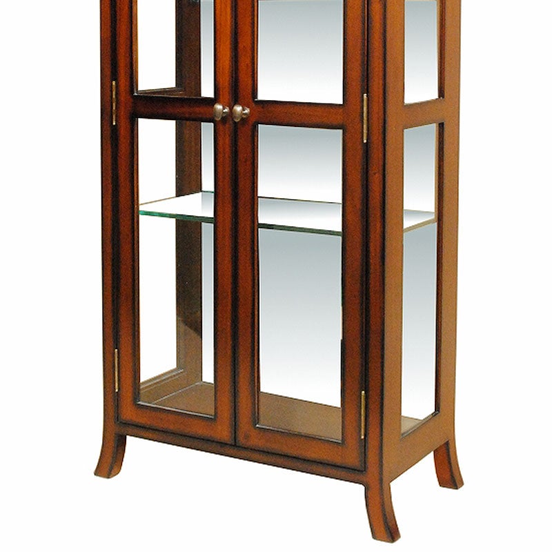 ショーケース 木製 アンティーク 飾り棚 ガラス 60 マホガニー材 アンティーク家具 おしゃれ 家具
