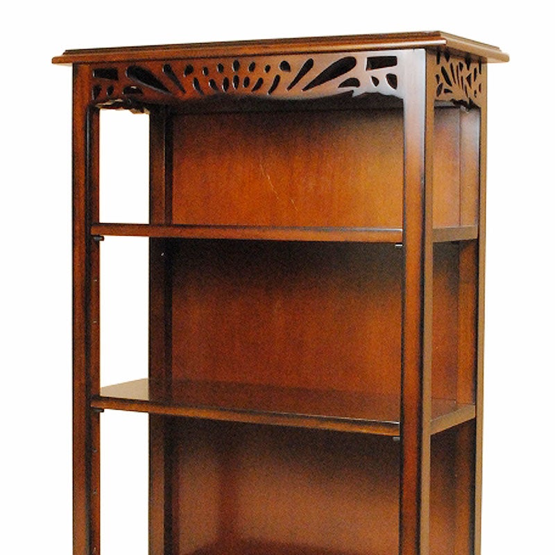 オープンシェルフ 木製 アンティーク 本棚 60cm マホガニー材 アンティーク家具 おしゃれ 家具